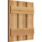 Ekena Millwork Spaced Board-n-Batten Shutters, Rough Sawn Western Red Cedar, 17 1/8W x 19H, PR RBS06S17X019RWR - alternate 3
